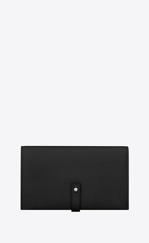 sac de jour souple thin wallet in grained leather